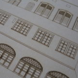 architektonický model řezání laserem