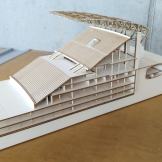 architektonický model řezání laserem