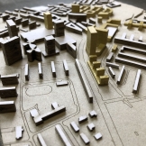 architektonický model řezání laserem