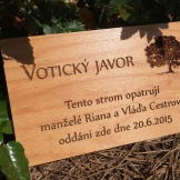 dřevěné cedule