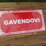PVC plastová cedule