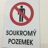 PVC plastová cedule