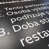 cedule matná laminace