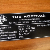 dvouvrstvý plast cedule imitace kovu