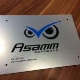 dvouvrstvý plast cedule imitace kovu