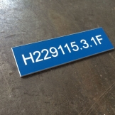 dvouvrstvý plast cedule imitace kovu